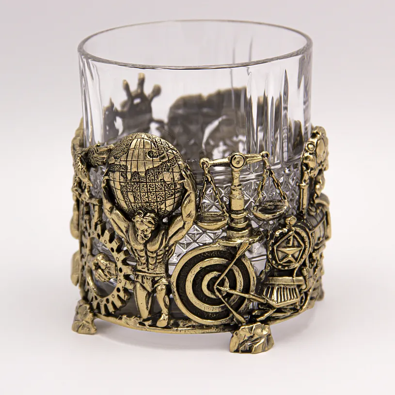 Набор из 2-х бокалов для виски "Атлант" в ларце