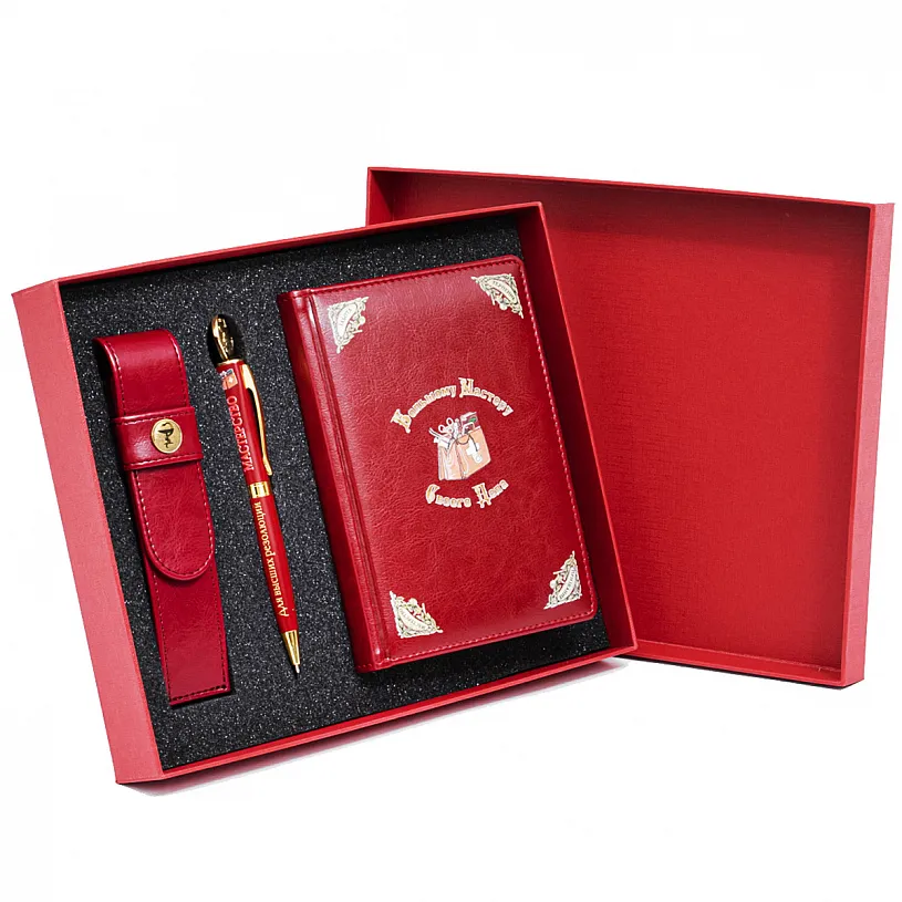 Блокнот с ручкой в футляре "Медицина"