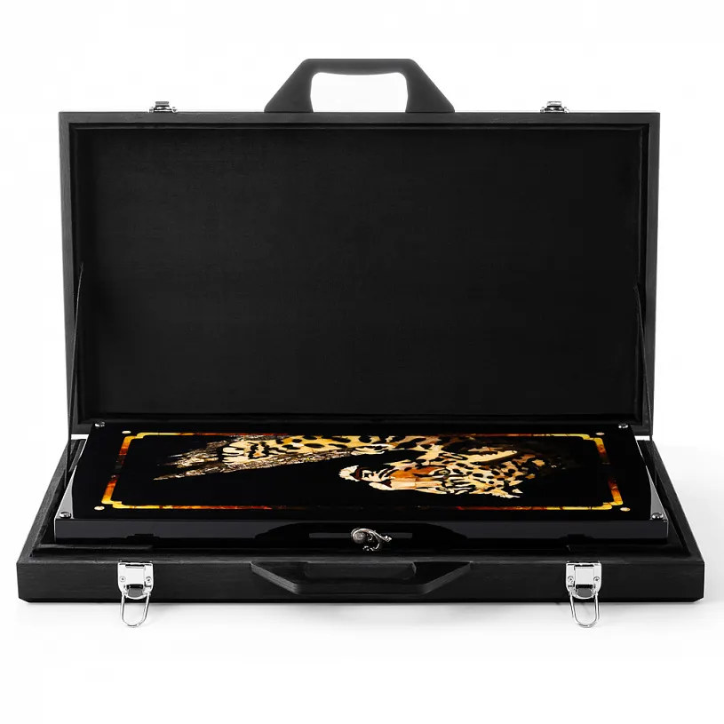 Нарды из янтаря "Леопард"