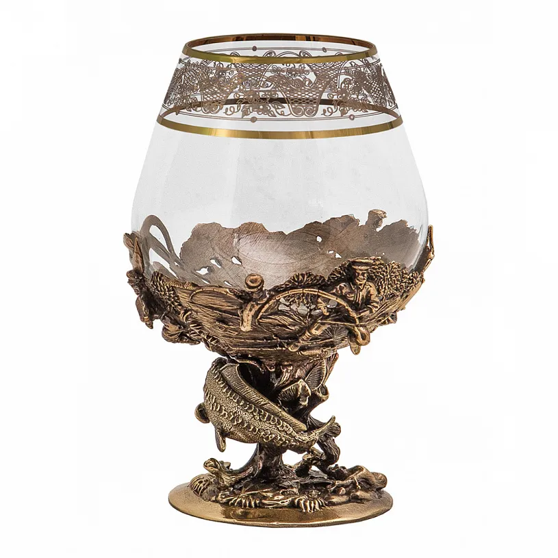 Набор из 6-ти бокалов для коньяка "Рыбалка" 