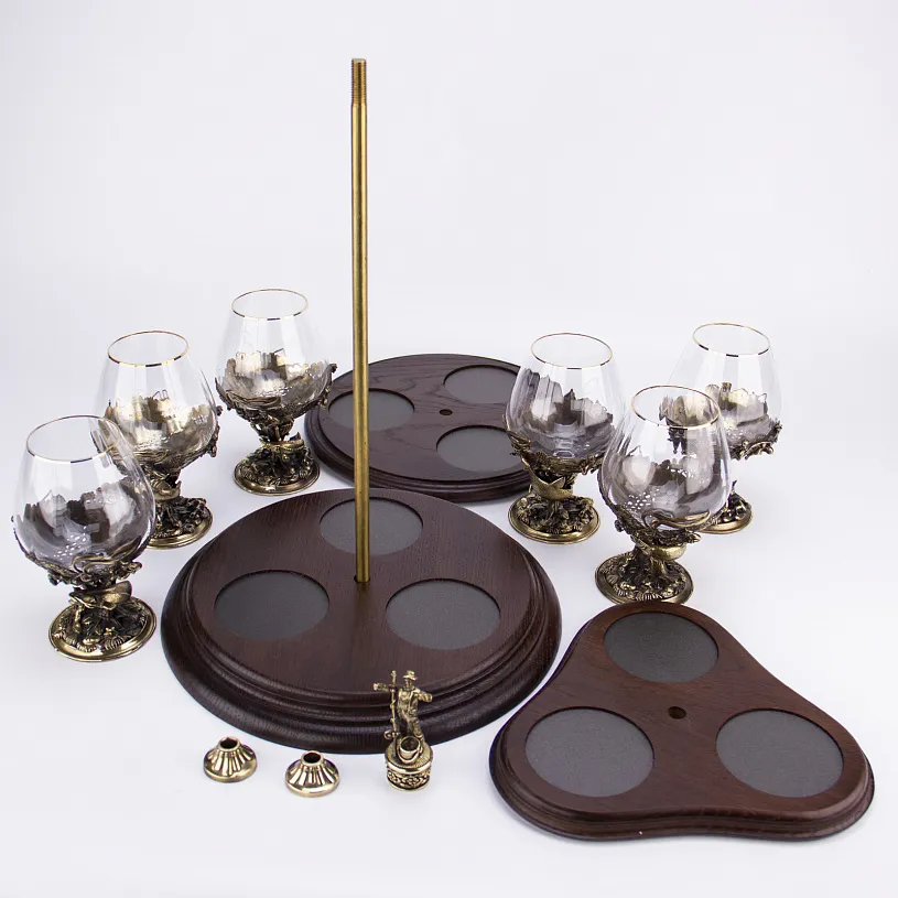 Набор для коньяка на 6 персон "Газ и Нефть" богемия