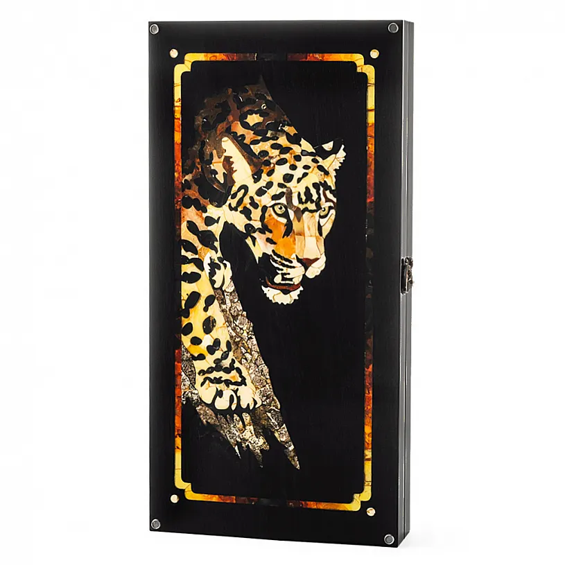 Нарды из янтаря "Леопард"