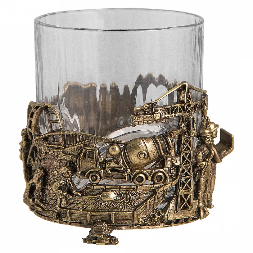 Набор из 2-х бокалов для виски "Строители"