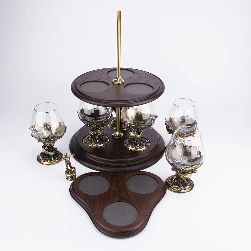 Набор для коньяка на 6 персон "Газ и Нефть" богемия