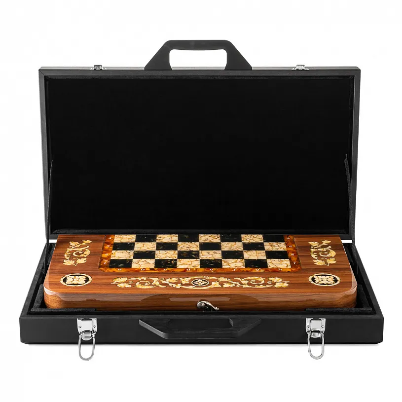 Шахматы янтарные "Классика"