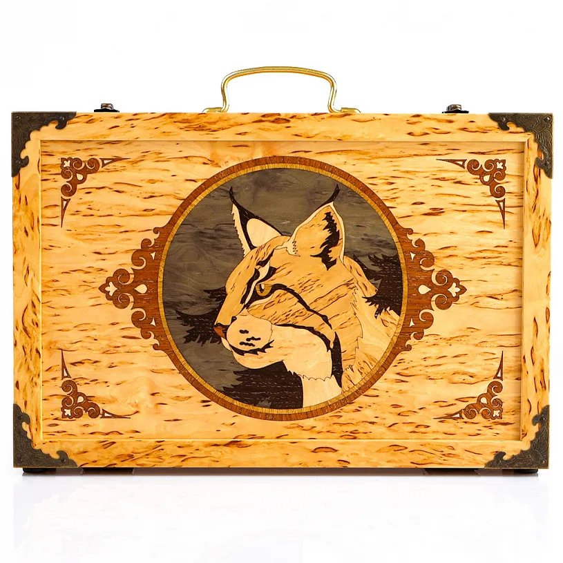 Набор для чистки оружия из карельской березы "Рысь"