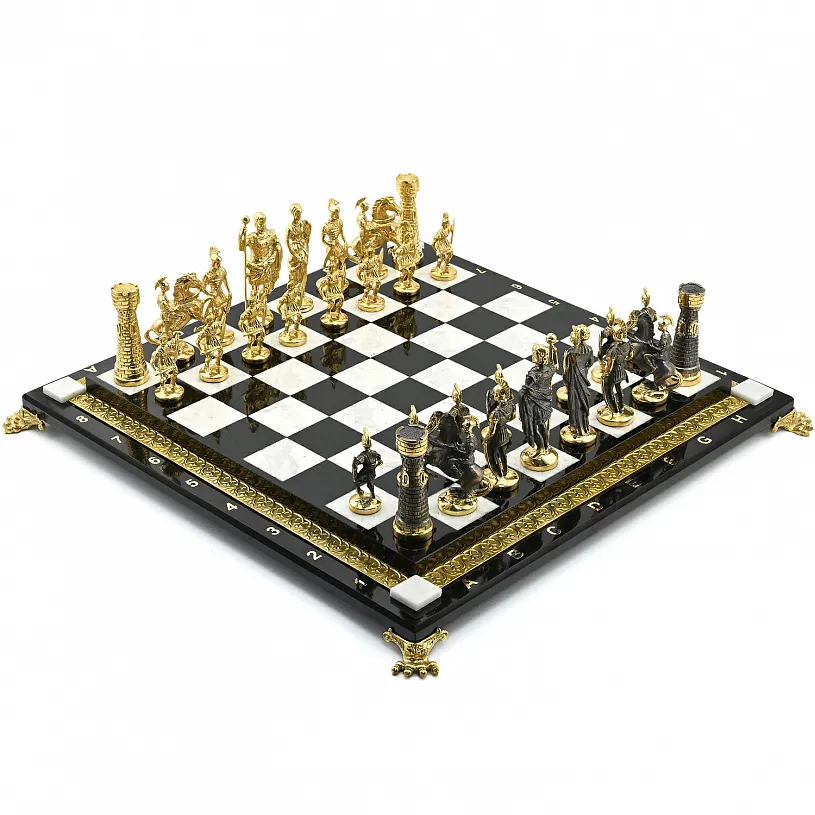 Шахматы из камня "Битва"