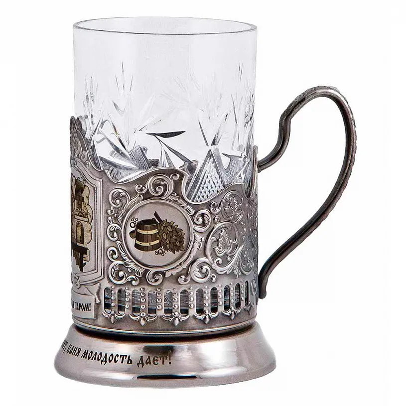 Набор из 2-ух подстаканников "Банька мужская и женская"