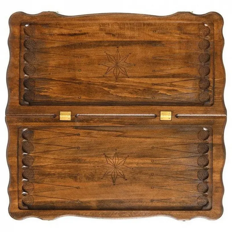 Нарды-шашки резные "Лев"