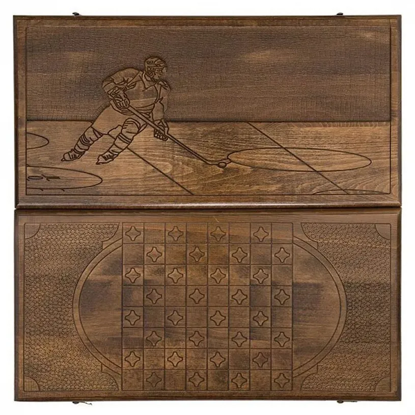 Нарды резные "Хоккей"