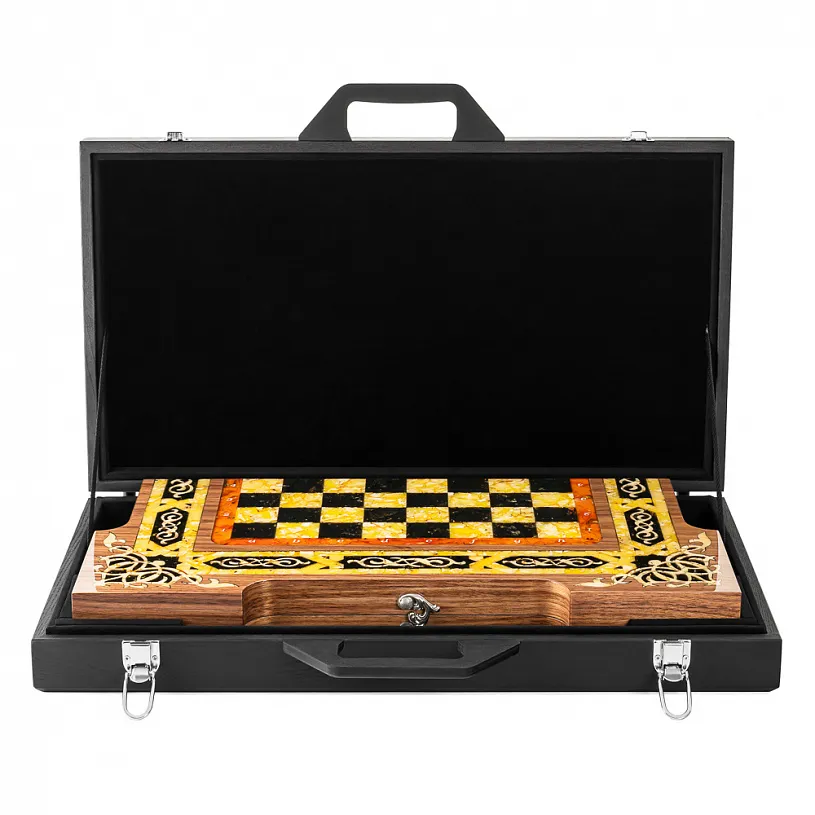 Шахматы из янтаря "Арабские"