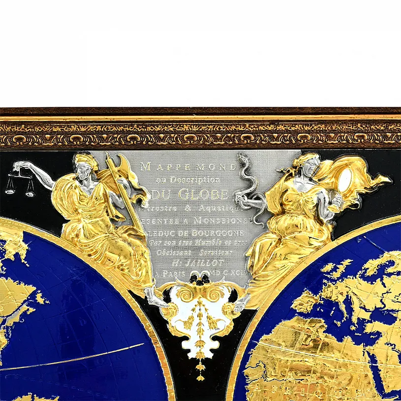 Панно "Карта известного мира Жана Баптиста Нолина"