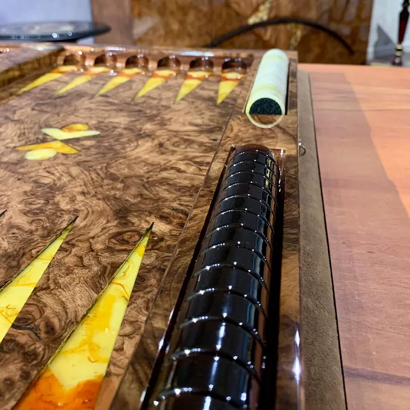 Нарды из янтаря "Самурай"