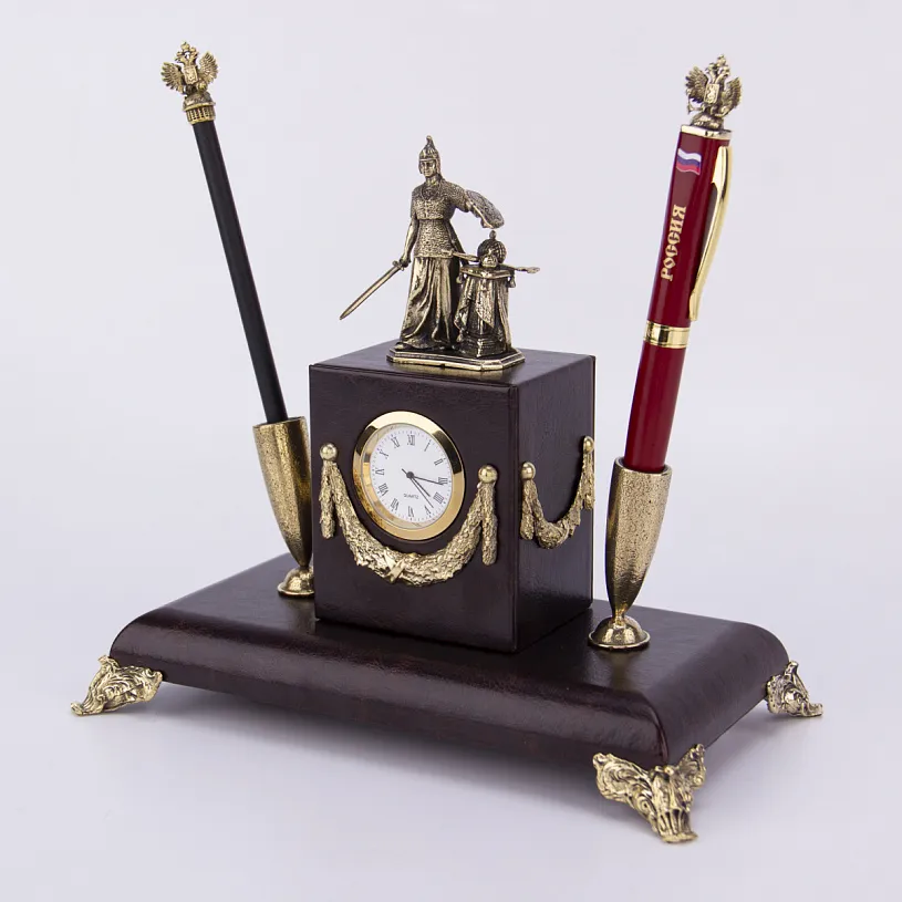Письменный набор с часами "Державный" 