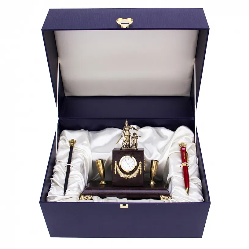 Письменный набор с часами "Державный" 
