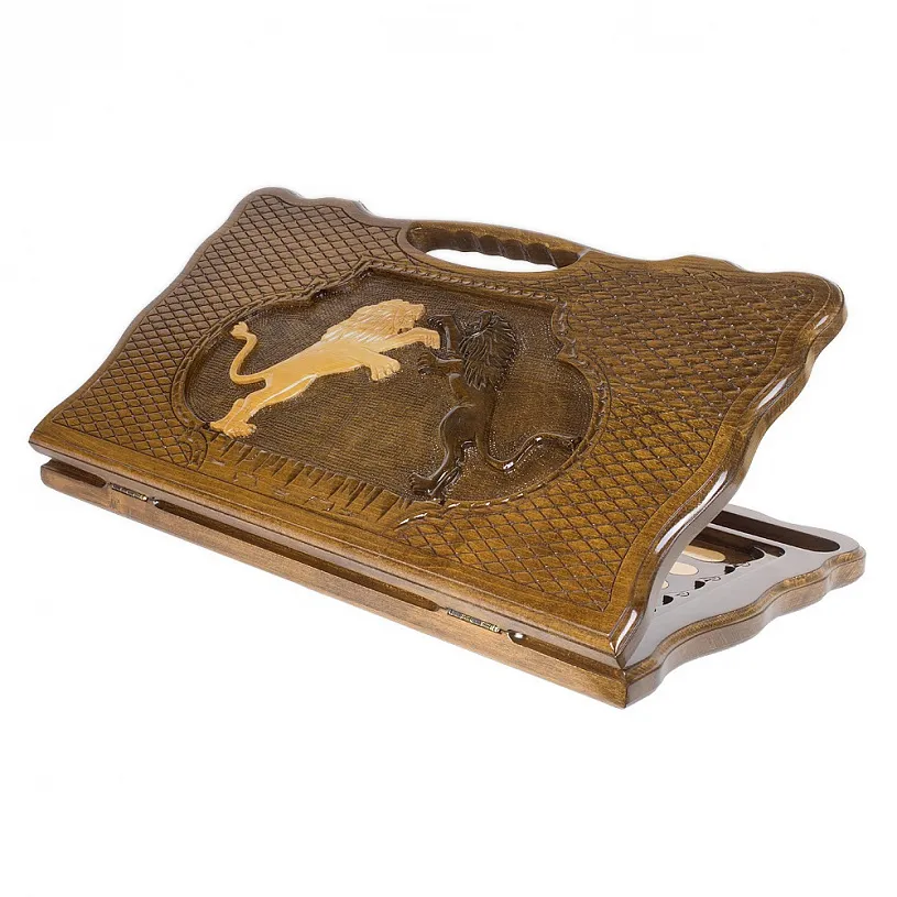 Нарды подарочные из массива бука "Львиная битва"