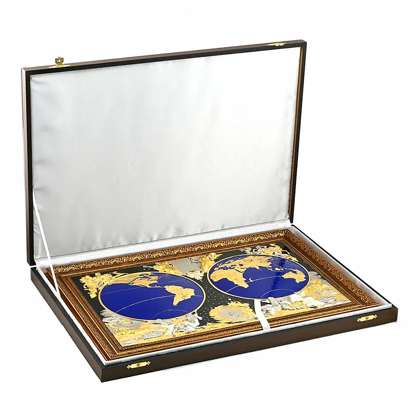 Панно "Карта известного мира Жана Баптиста Нолина"