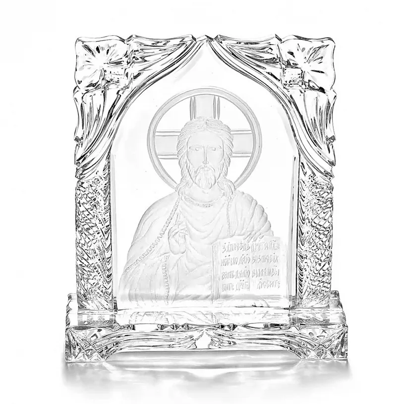 Икона из хрусталя "Господь Вседержитель"