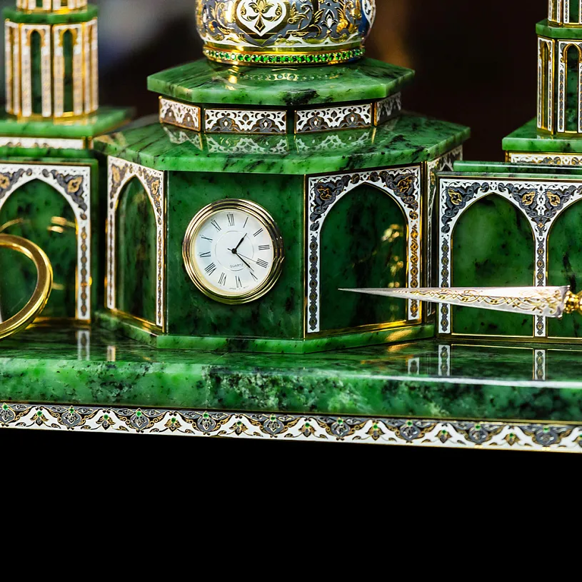 Настольный набор "Восточный" из нефрита