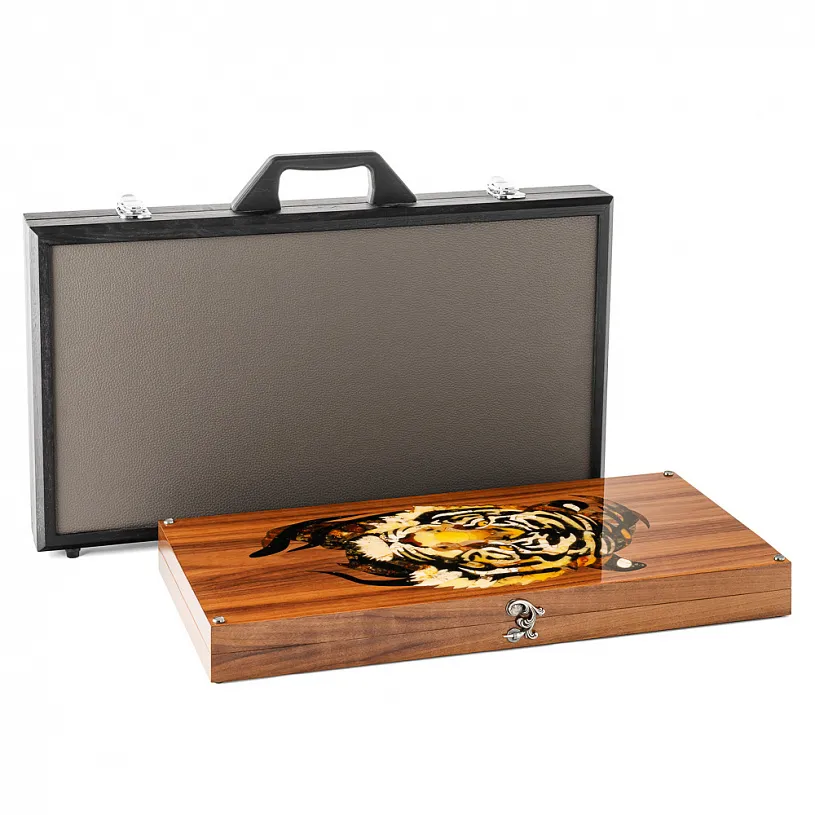 Нарды из янтаря "Тигр"