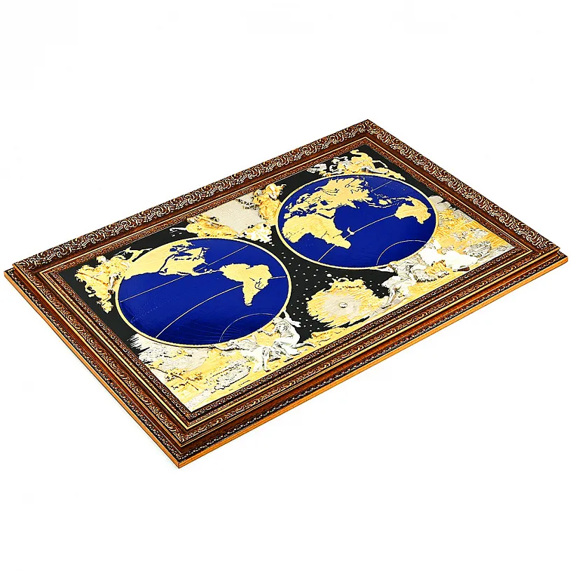 Панно "Карта известного мира Жана Баптиста Нолина"