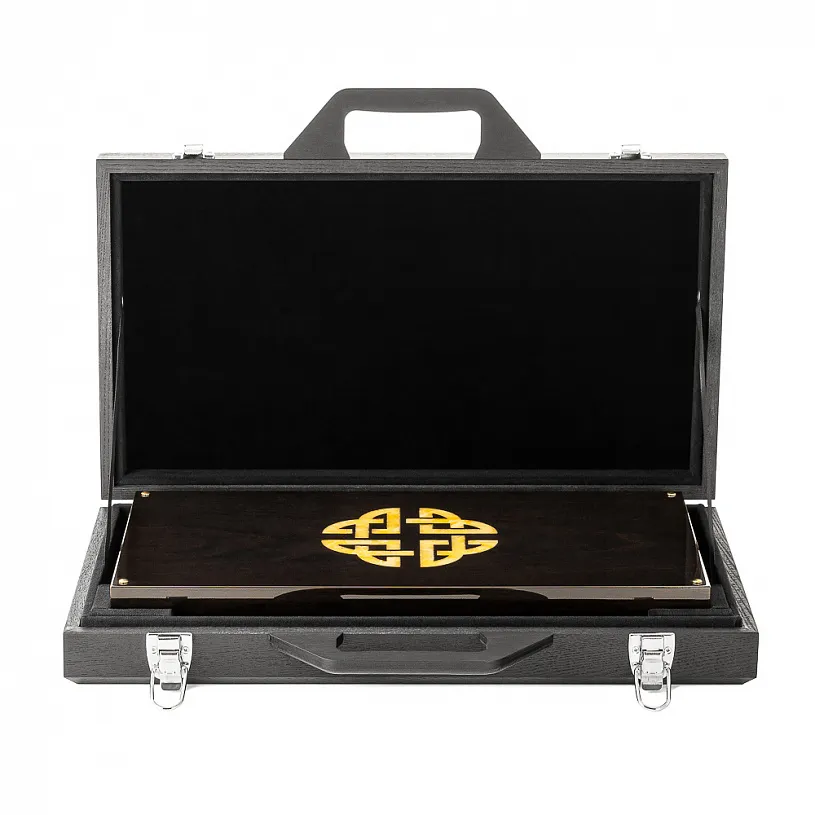 Нарды из янтаря и мореного дуба "Кельтский узор"