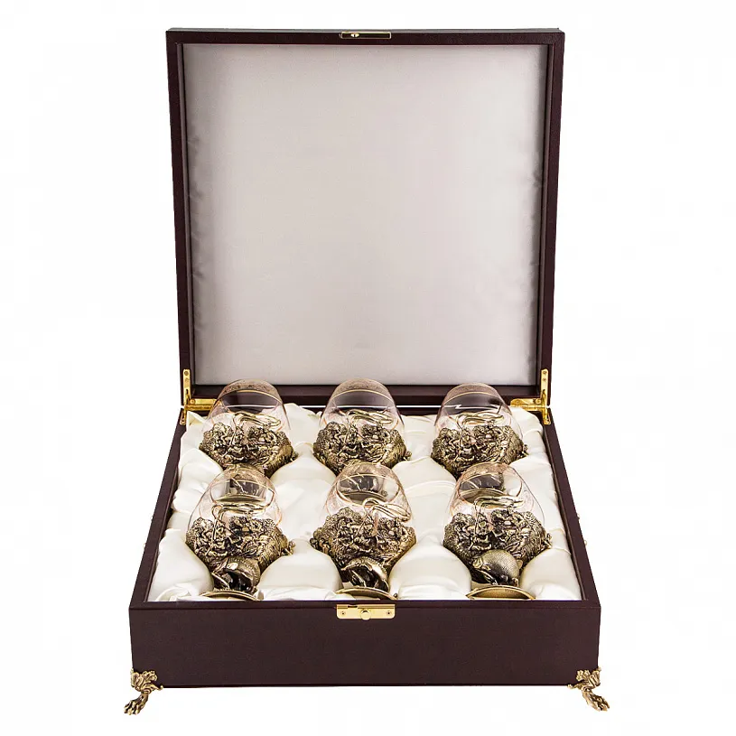 Набор из 6-ти бокалов для коньяка "Рыбалка" 