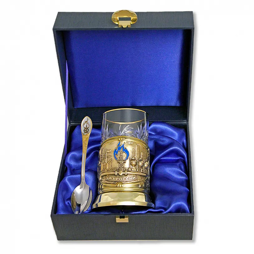 Подстаканник с ложкой "Газ"