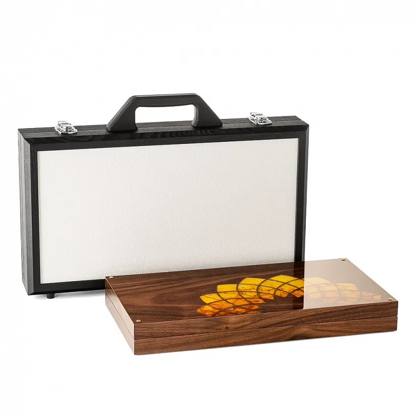 Нарды из янтаря "Орнамент"