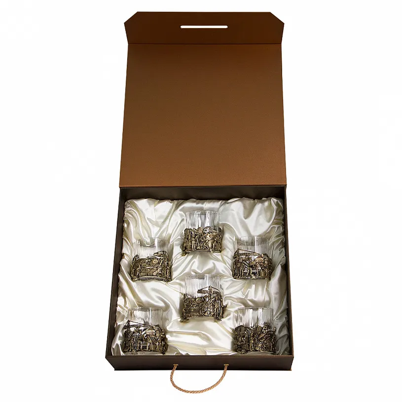 Набор из 6-ти бокалов для виски "Строители"