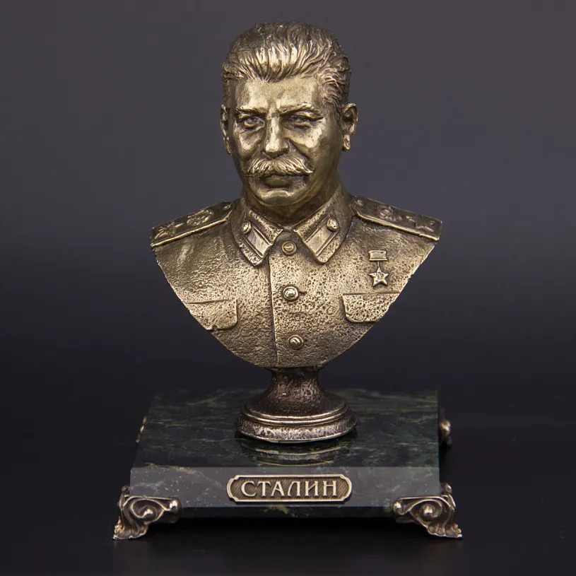 Бронзовый бюст "Сталин" 