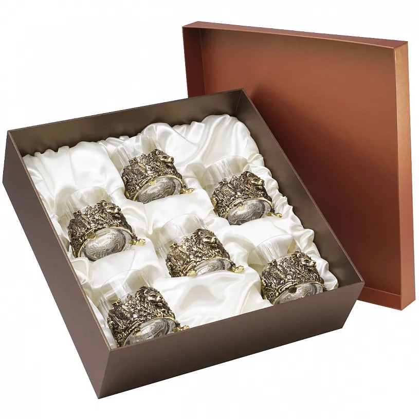 Набор из 6-ти бокалов для виски "Лев"