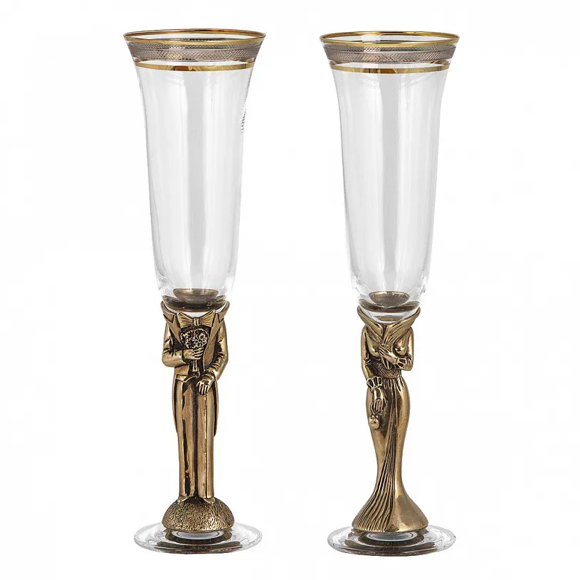 Набор "Свадебный" (Два бокала для шампанского, книга "Совет да Любовь")