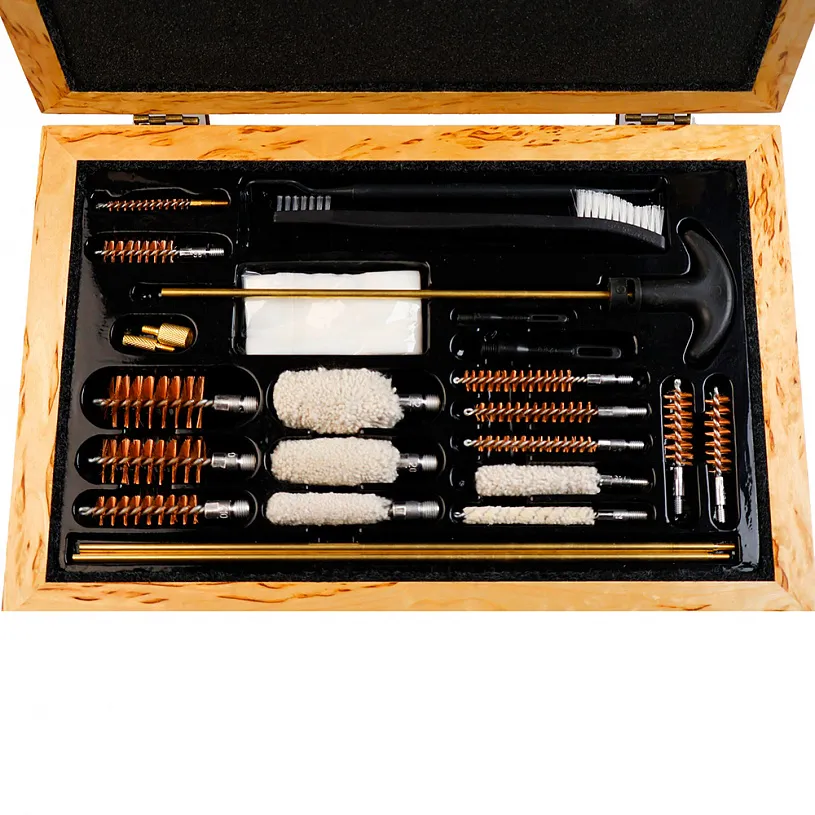 Набор для чистки оружия из карельской березы "Волк"