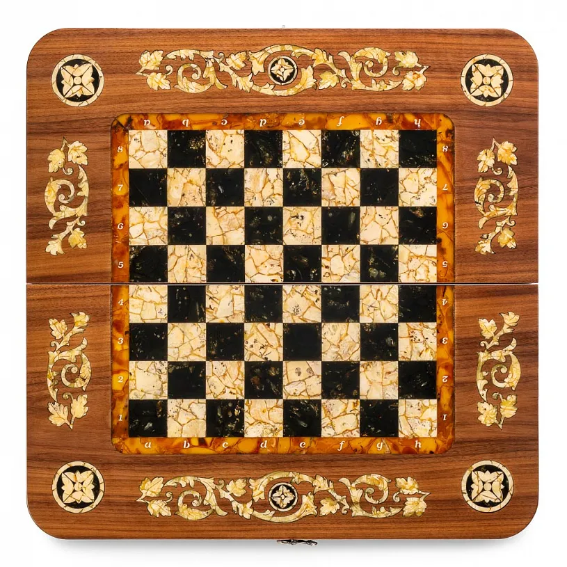 Шахматы янтарные "Классика"