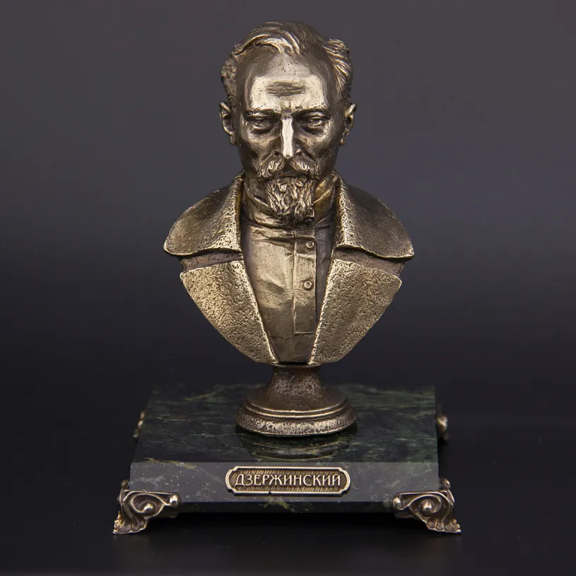 Бронзовый бюст "Феликс Дзержинский" 