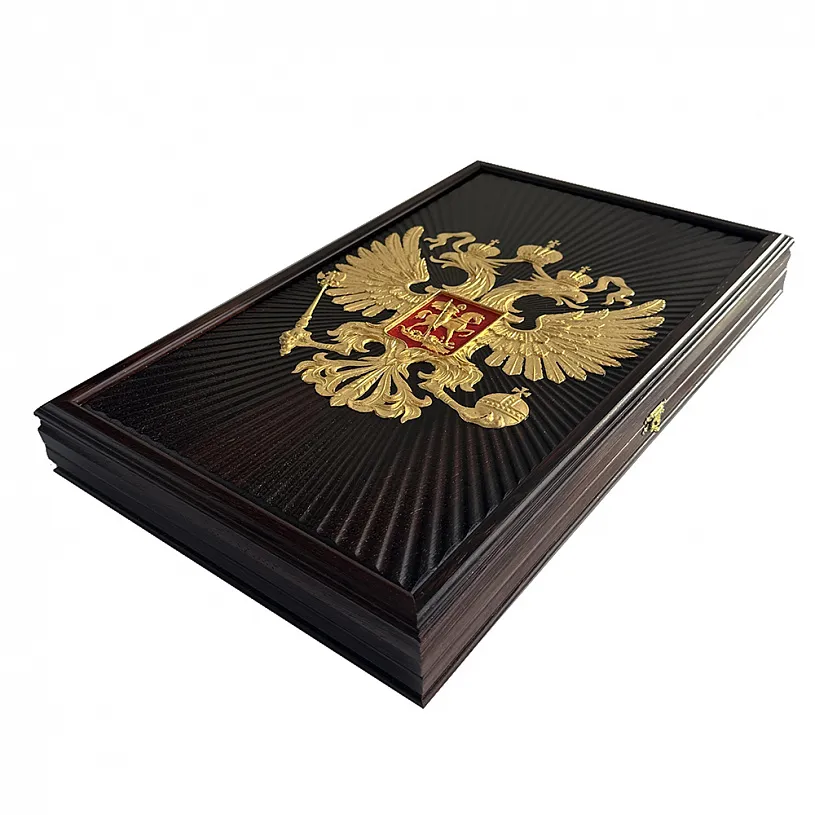 Нарды из массива венге "Российская Федерация"