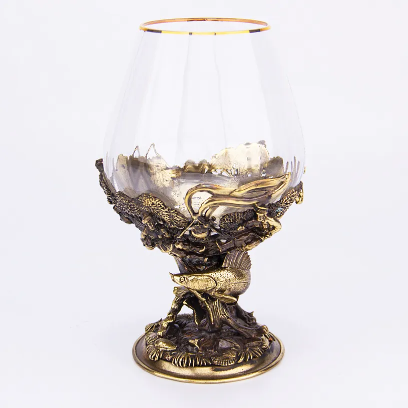 Набор из 6-ти бокалов на подставке "Рыбалка" 