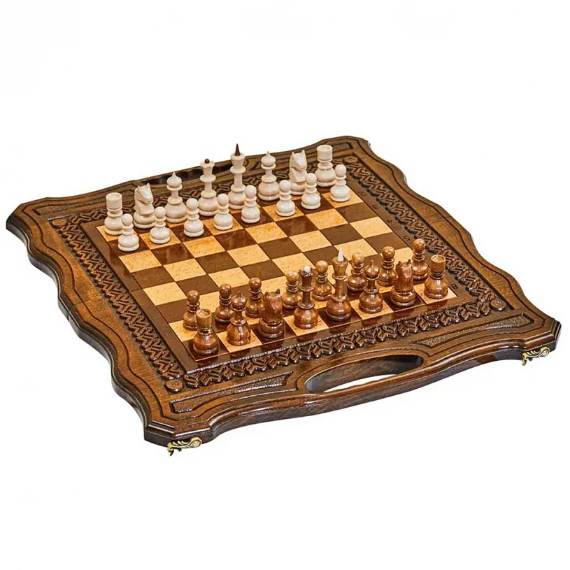 Подарочные шахматы + нарды "Жасмин"