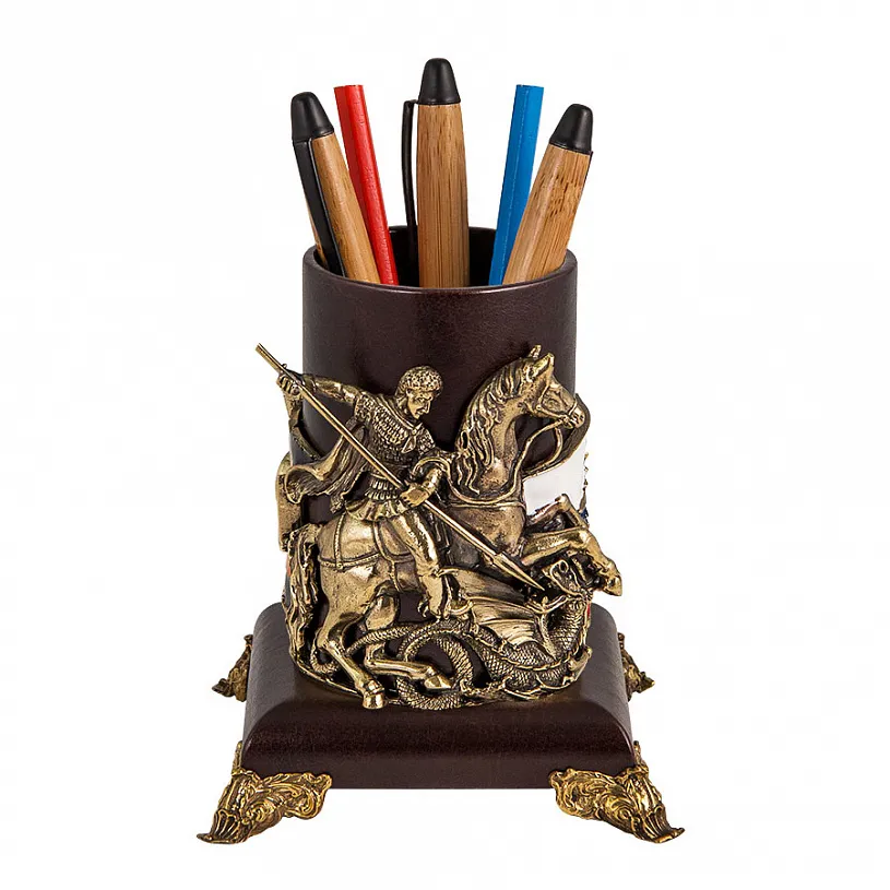 Подставка для письменных принадлежностей "Георгий Победоносец"