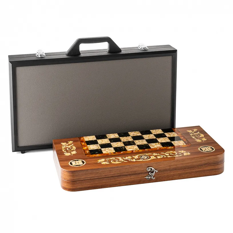 Шахматы янтарные "Классика"