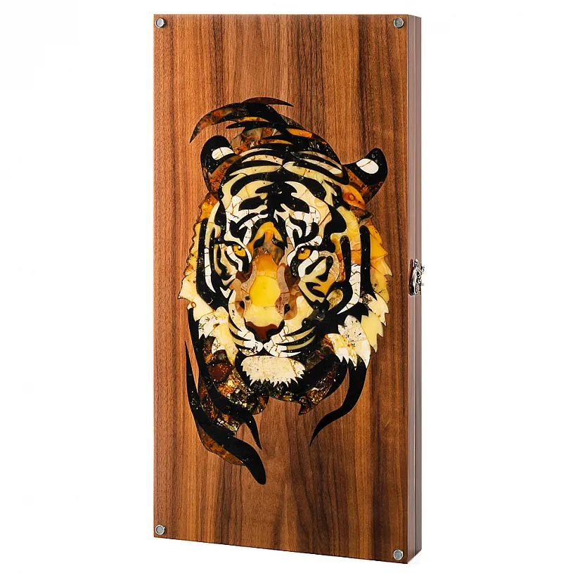 Нарды из янтаря "Тигр"