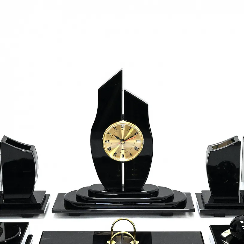 Настольный набор из обсидиана "Стоун"