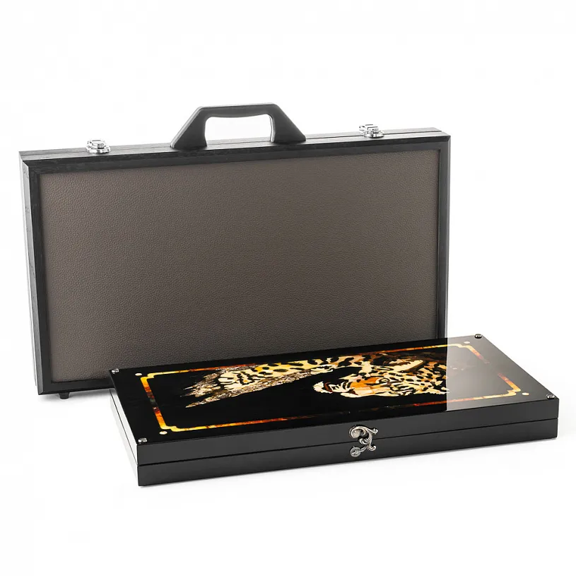 Нарды из янтаря "Леопард"