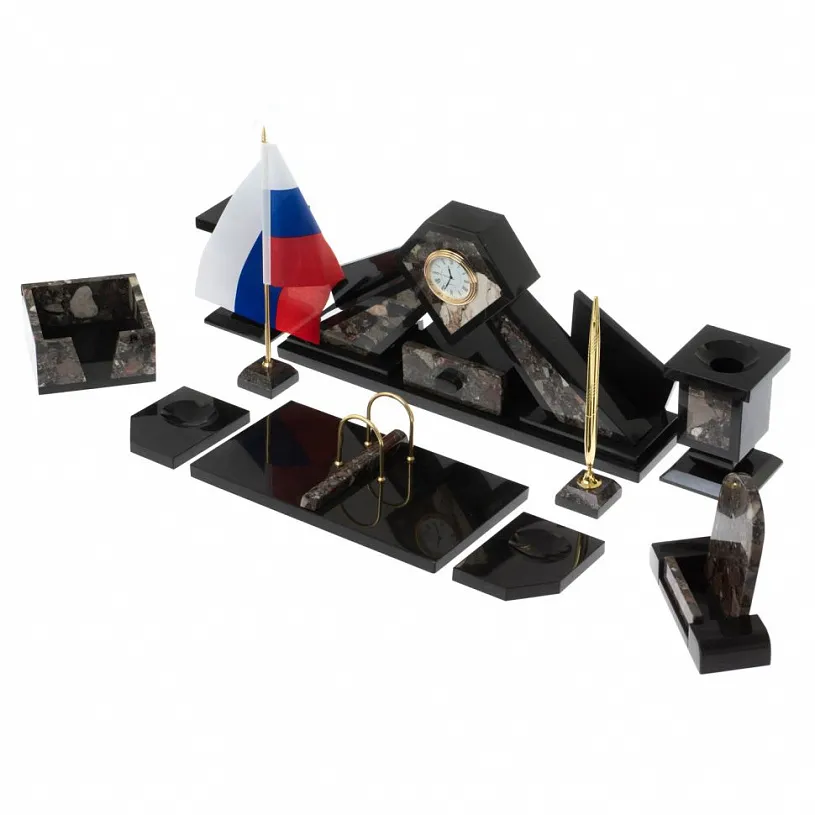 Настольный набор из конгломерата