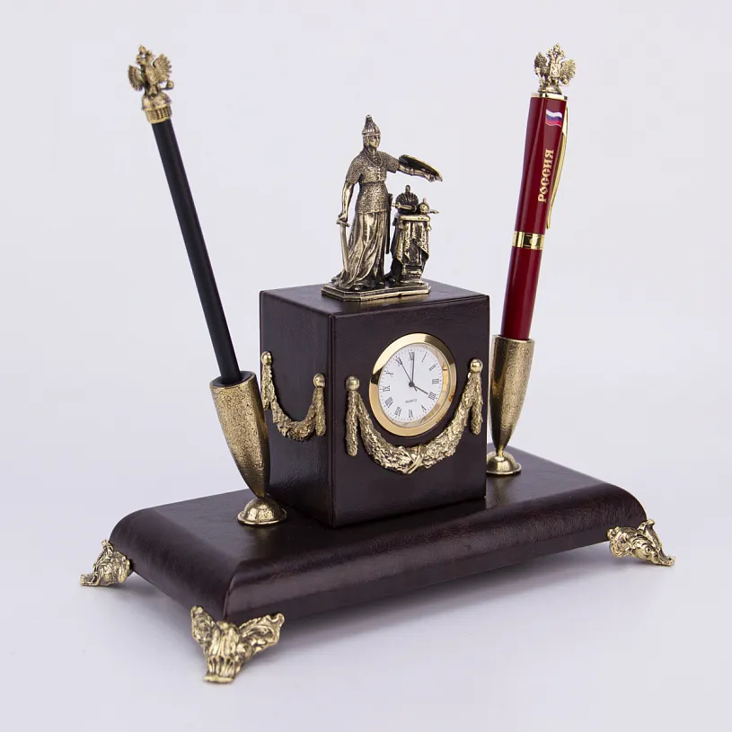 Письменный набор с часами "Державный" 