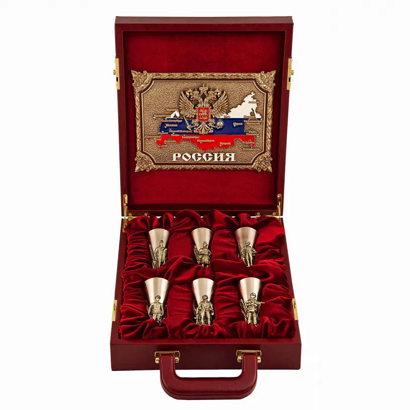 Набор подарочный из 6-ти стопок "Слава Русскому оружию"
