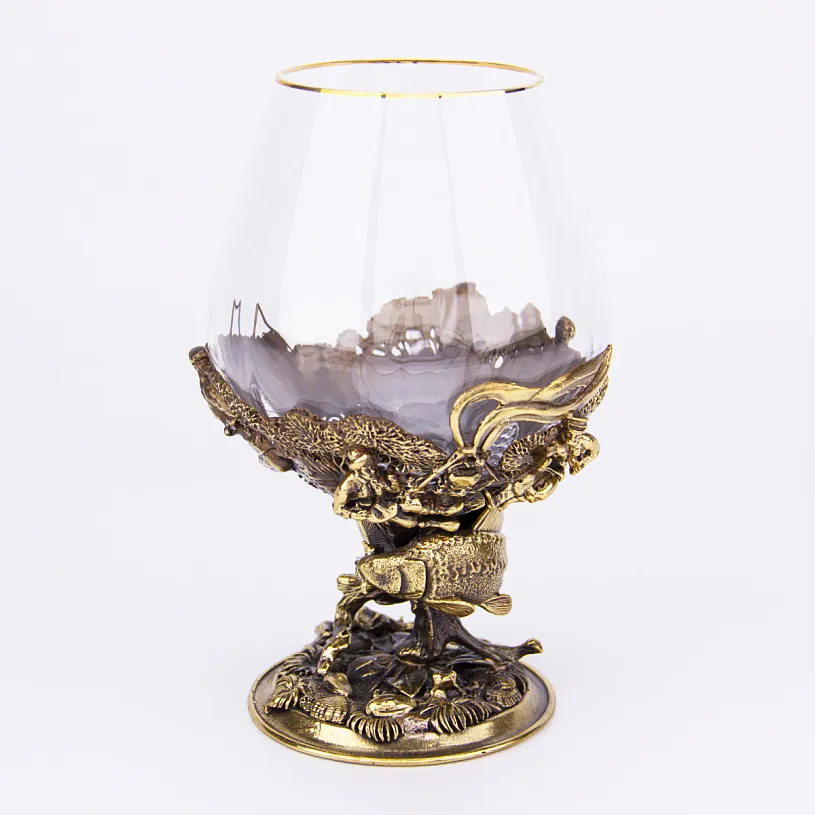 Набор из 6-ти бокалов на подставке "Рыбалка" 