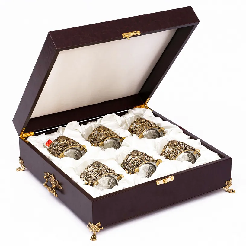 Набор из 6-ти бокалов для виски "Атлант" в ларце