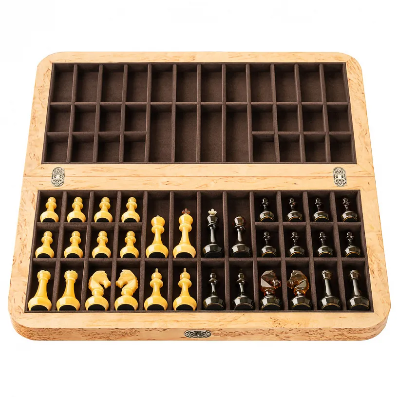 Шахматы из янтаря "Классика"